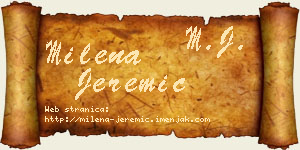 Milena Jeremić vizit kartica